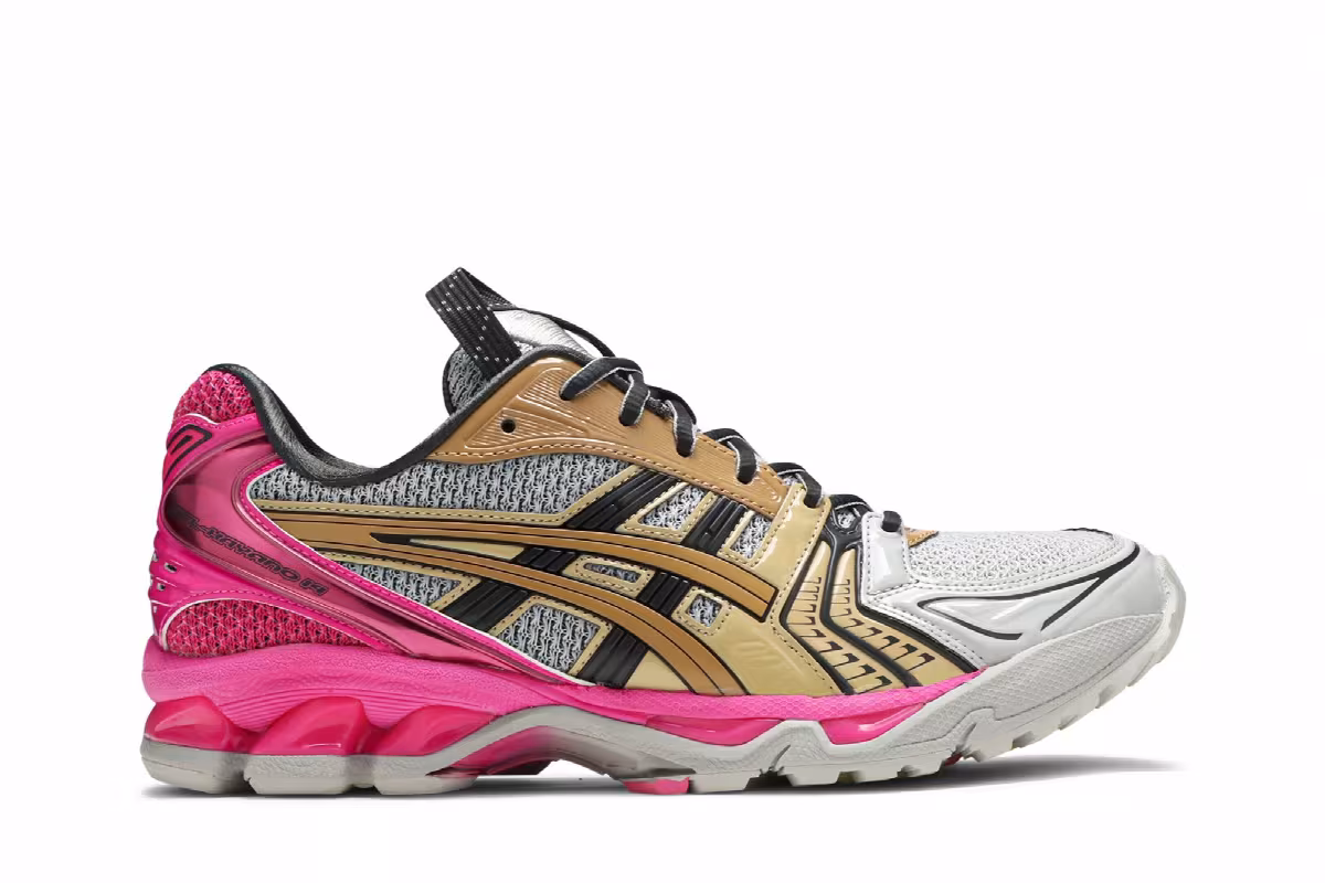 Kiko Kostadinov x ASICS Women's UB1-S Gel Kayano 14 Silver Pink Gold, view 2