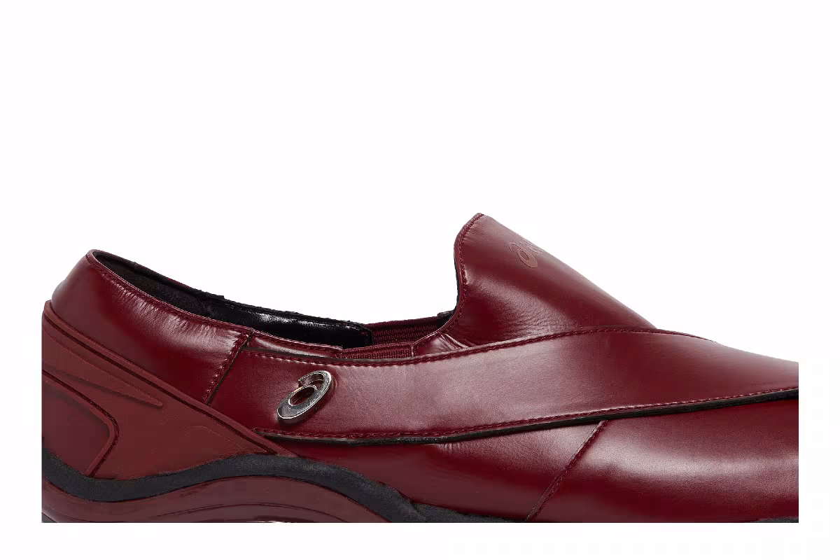 GmbH x ASICS Gel Chappal Burgundy, view 3