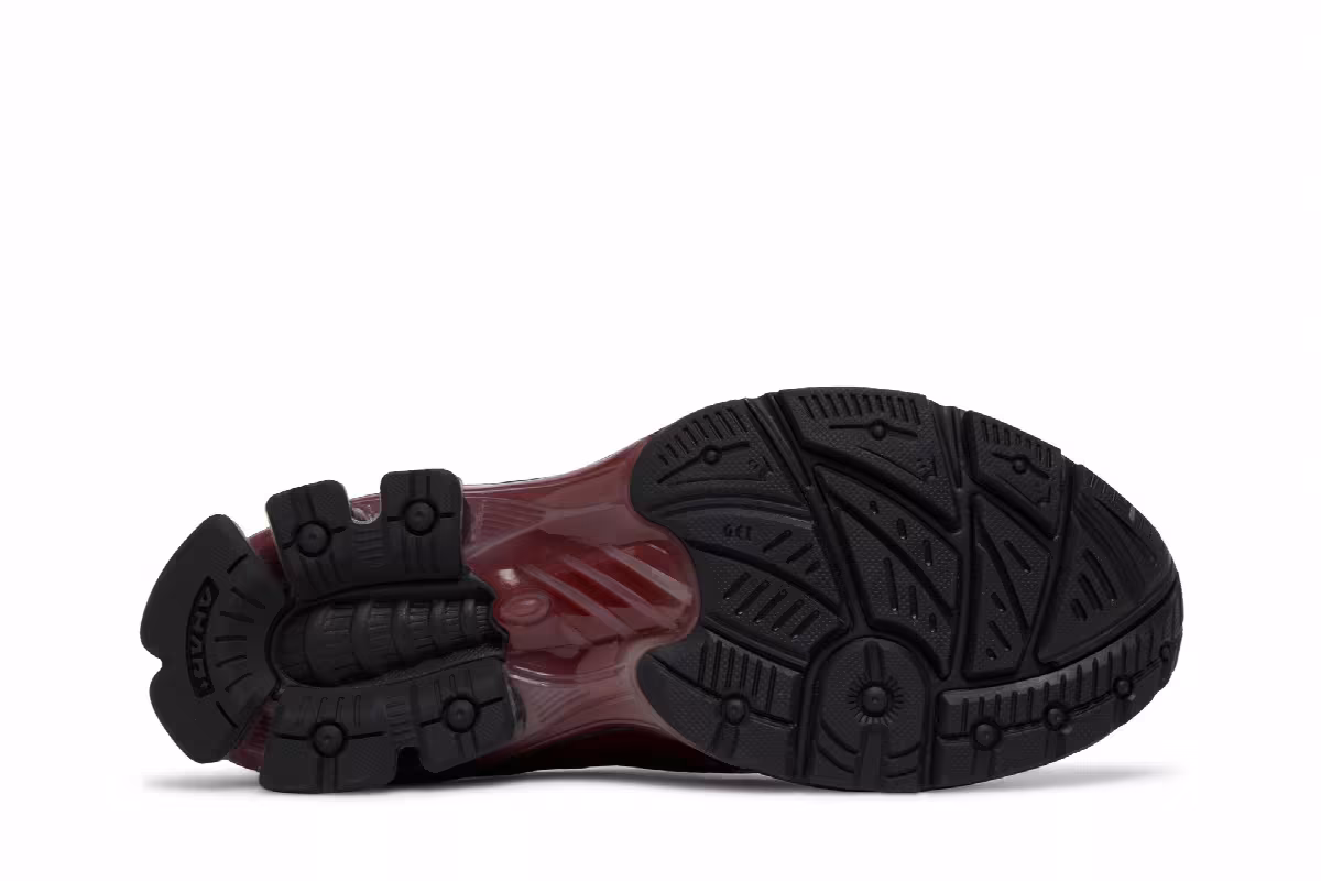 GmbH x ASICS Gel Chappal Burgundy, view 5