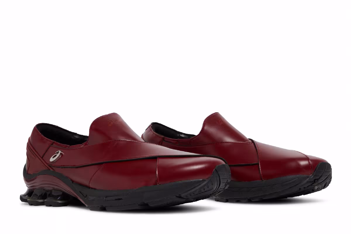 GmbH x ASICS Gel Chappal Burgundy, view 9