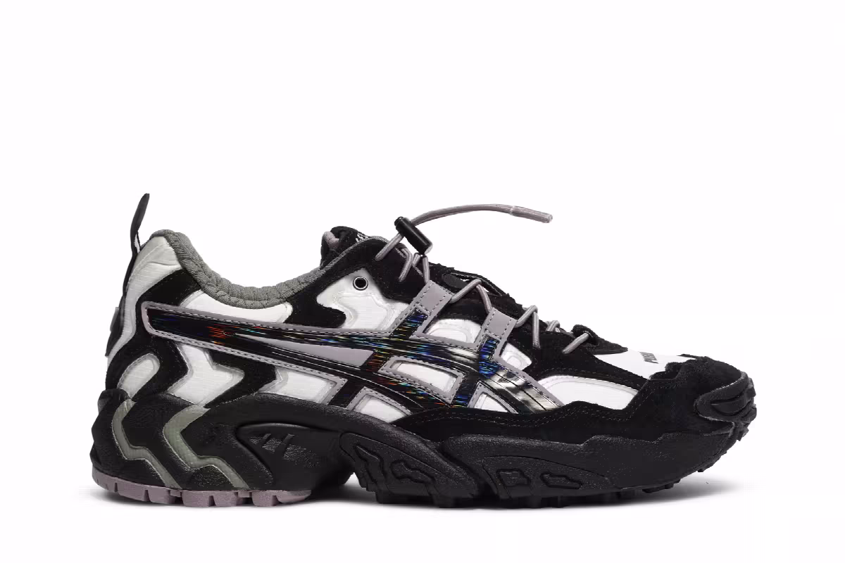 Pleasures x ASICS Gel Nandi Cream Graphite, view 2