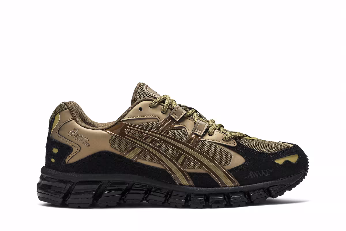 Awake NY x ASICS Gel Kayano 5 360 Rich Gold, view 2