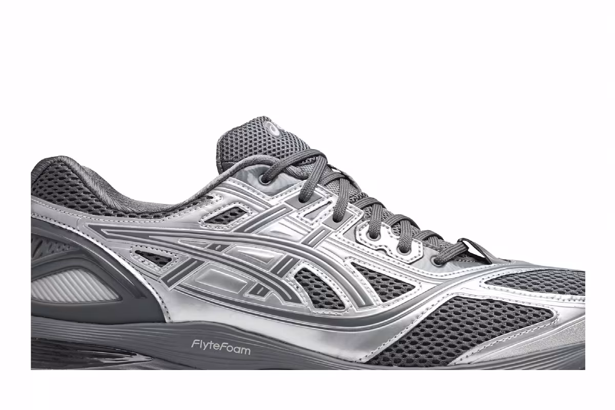 Kiko Kostadinov x ASICS Gel Korika Silver Steel, view 3