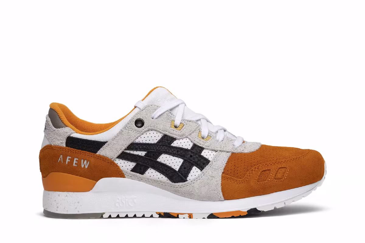 AFEW x Beams x ASICS Gel Lyte 3 Orange Koi, view 2