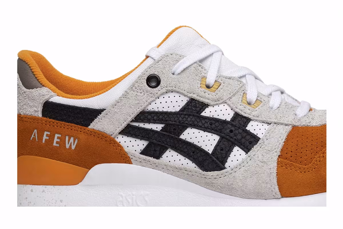 AFEW x Beams x ASICS Gel Lyte 3 Orange Koi, view 3