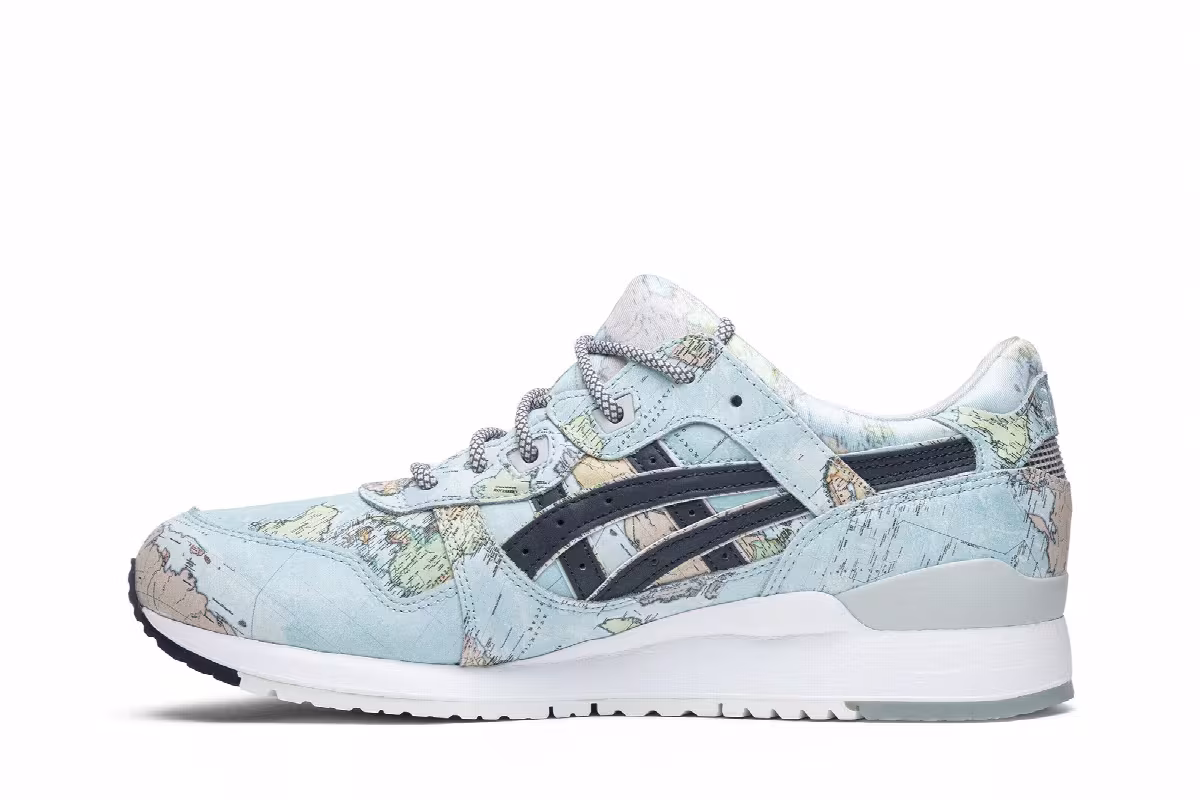 Atmos x ASICS Gel Lyte 3 World Map, view 4
