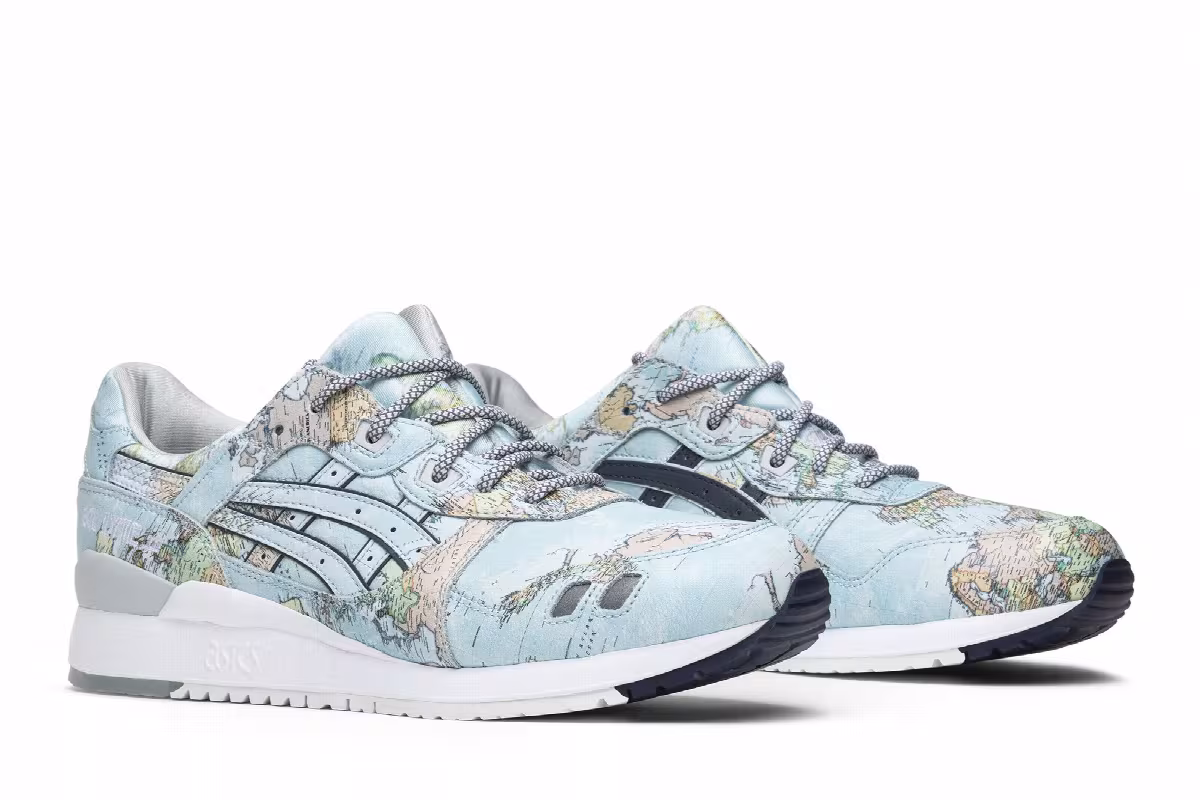 Atmos x ASICS Gel Lyte 3 World Map, view 9