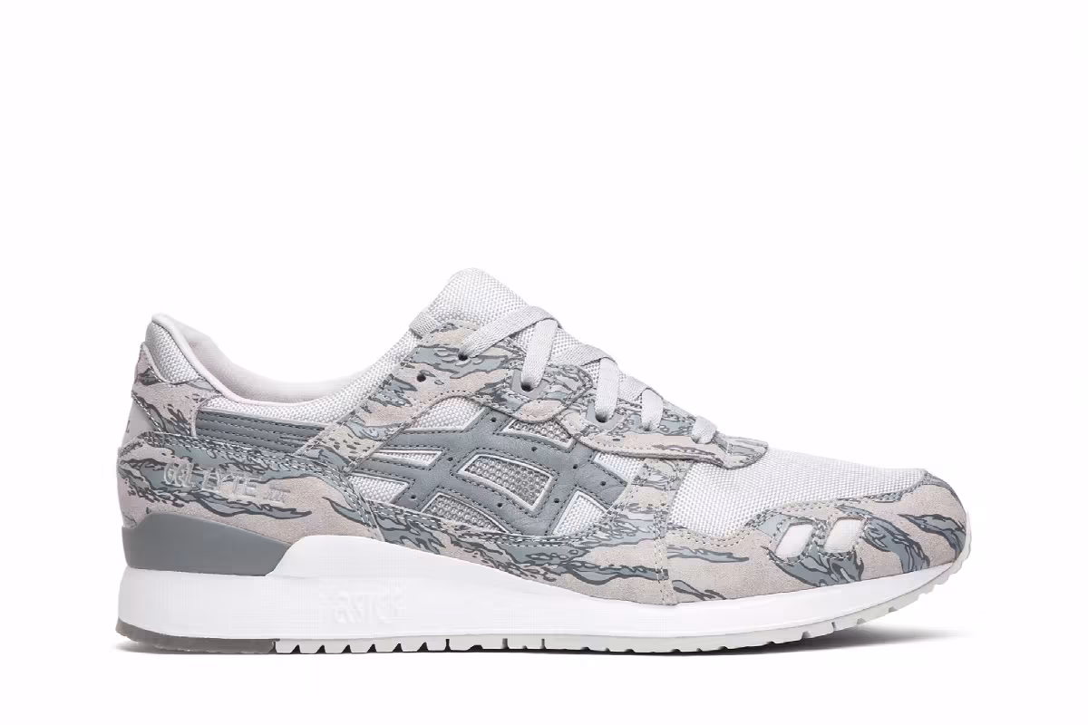 atmos x Solebox x ASICS Gel Lyte 3 Tiger Urban Camo, view 2