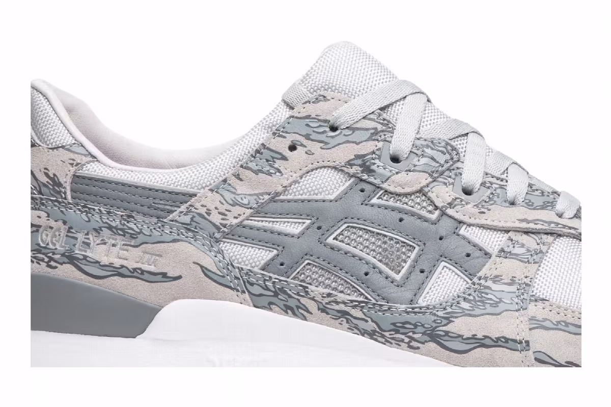 atmos x Solebox x ASICS Gel Lyte 3 Tiger Urban Camo, view 3