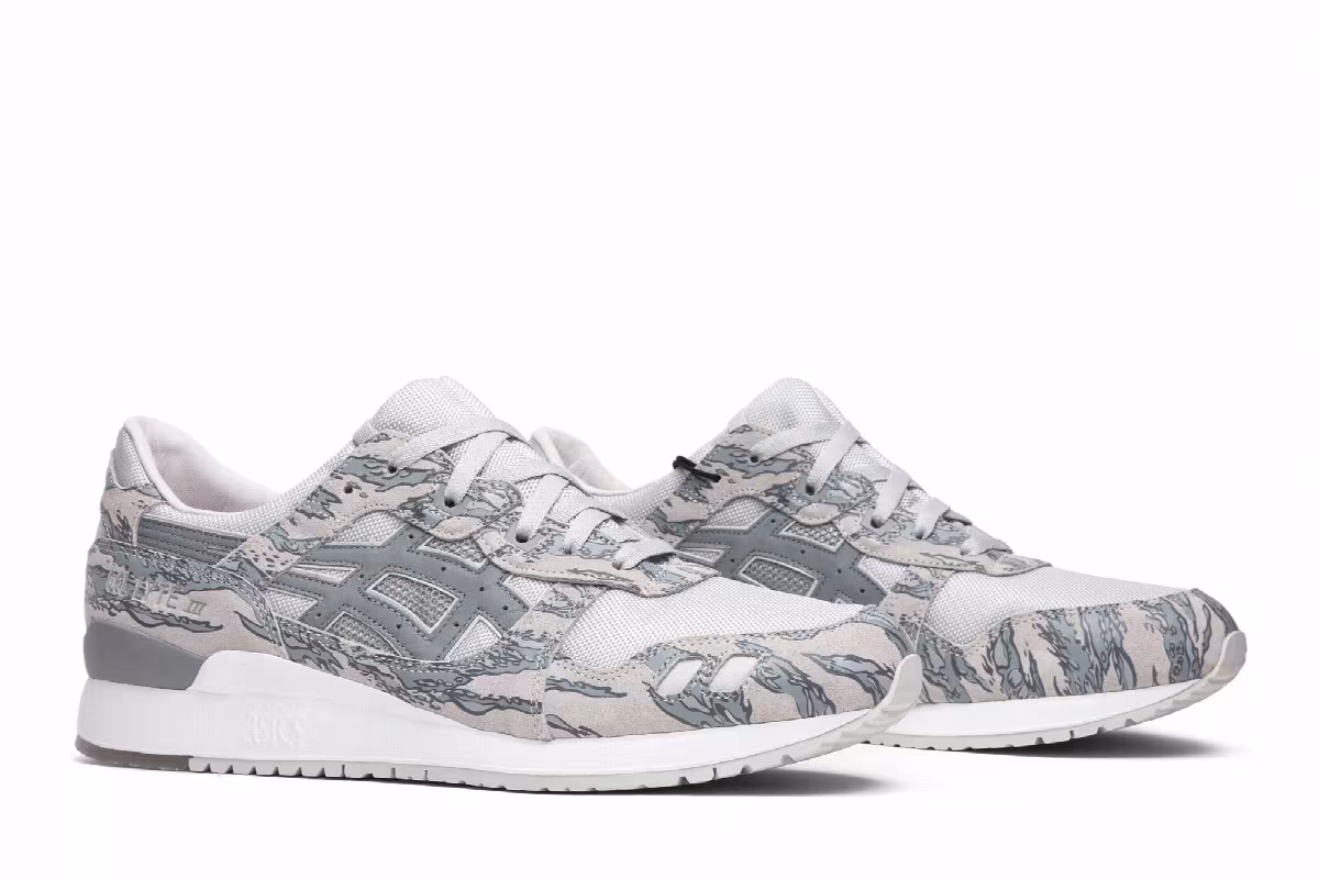 atmos x Solebox x ASICS Gel Lyte 3 Tiger Urban Camo, view 9
