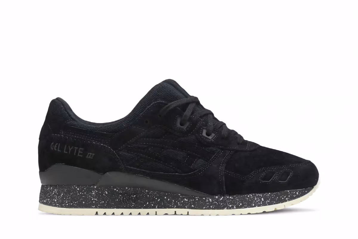 Reigning Champ x ASICS Gel Lyte 3 Black, view 2