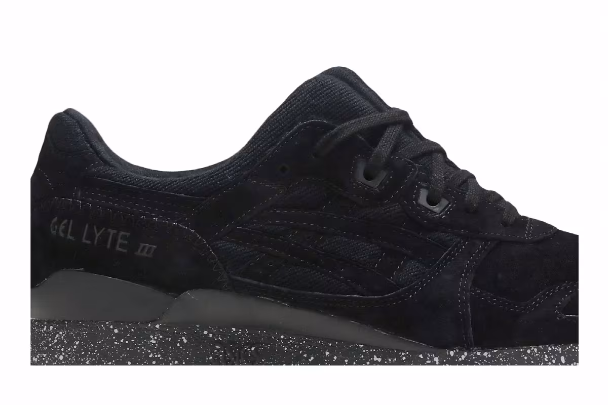 Reigning Champ x ASICS Gel Lyte 3 Black, view 3
