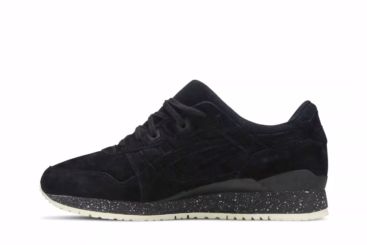Reigning Champ x ASICS Gel Lyte 3 Black, view 4
