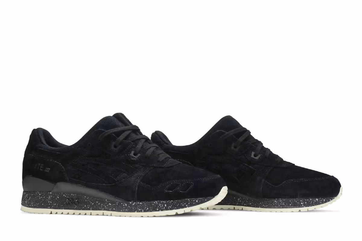 Reigning Champ x ASICS Gel Lyte 3 Black, view 9