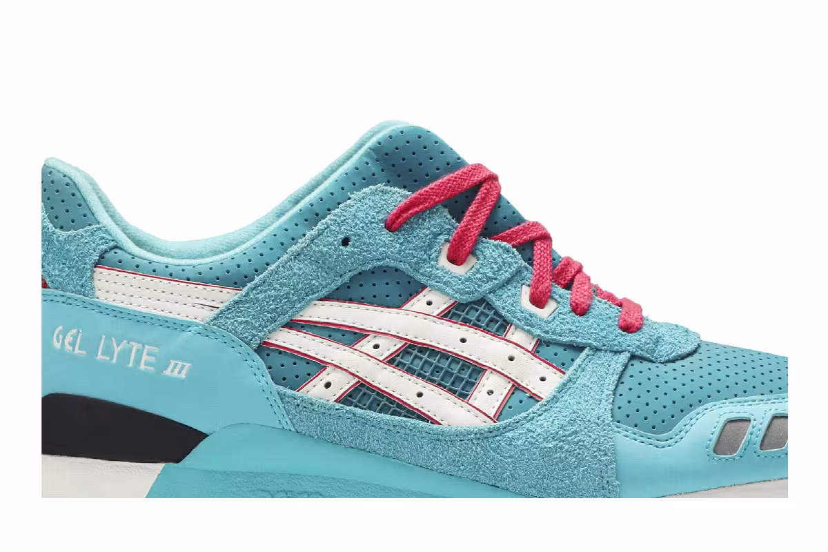 Bait x ASICS Gel Lyte 3 Teal Dragon, view 3