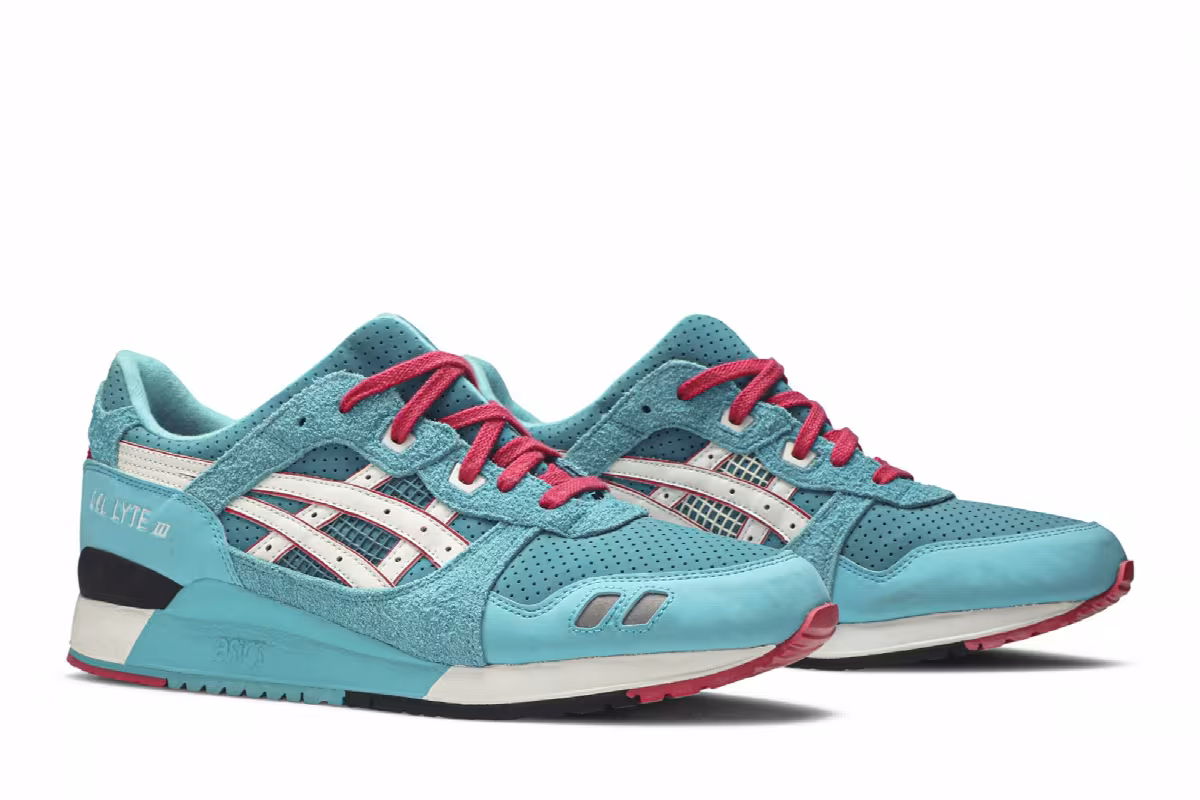 Bait x ASICS Gel Lyte 3 Teal Dragon, view 9