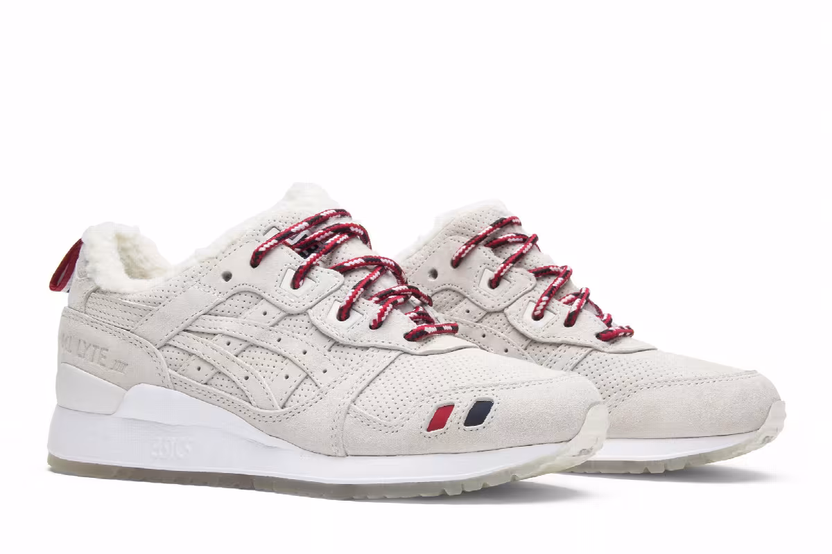 Kith x Moncler x ASICS Gel Lyte 3 Cream, view 9