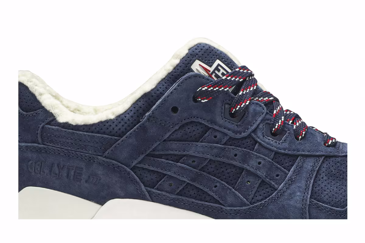 Kith x Moncler x ASICS Gel Lyte 3 Navy, view 3