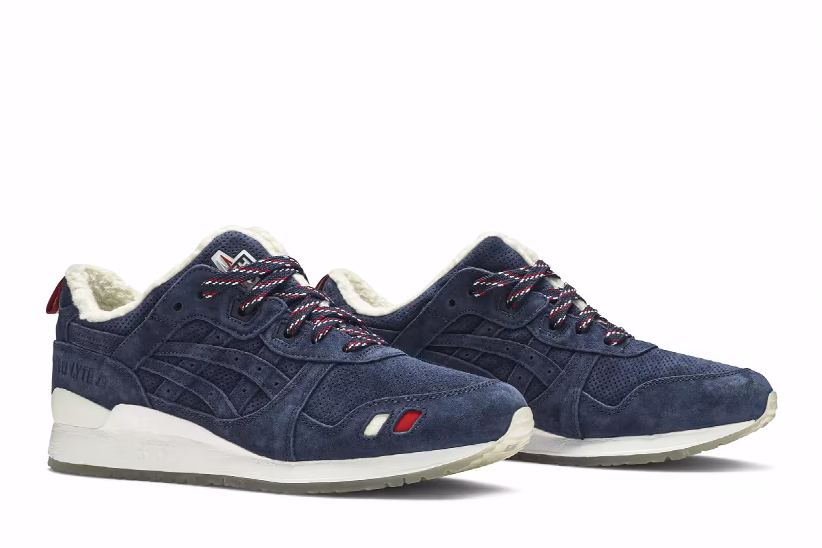 Kith x Moncler x ASICS Gel Lyte 3 Navy, view 9