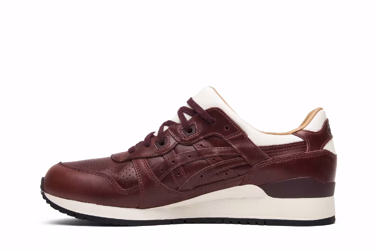 Packer Shoes x J.Crew x ASICS Gel Lyte 3 1907 Collection Oxblood, view 4