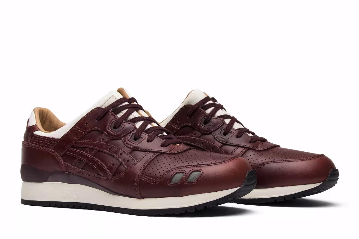 Packer Shoes x J.Crew x ASICS Gel Lyte 3 1907 Collection Oxblood, view 9