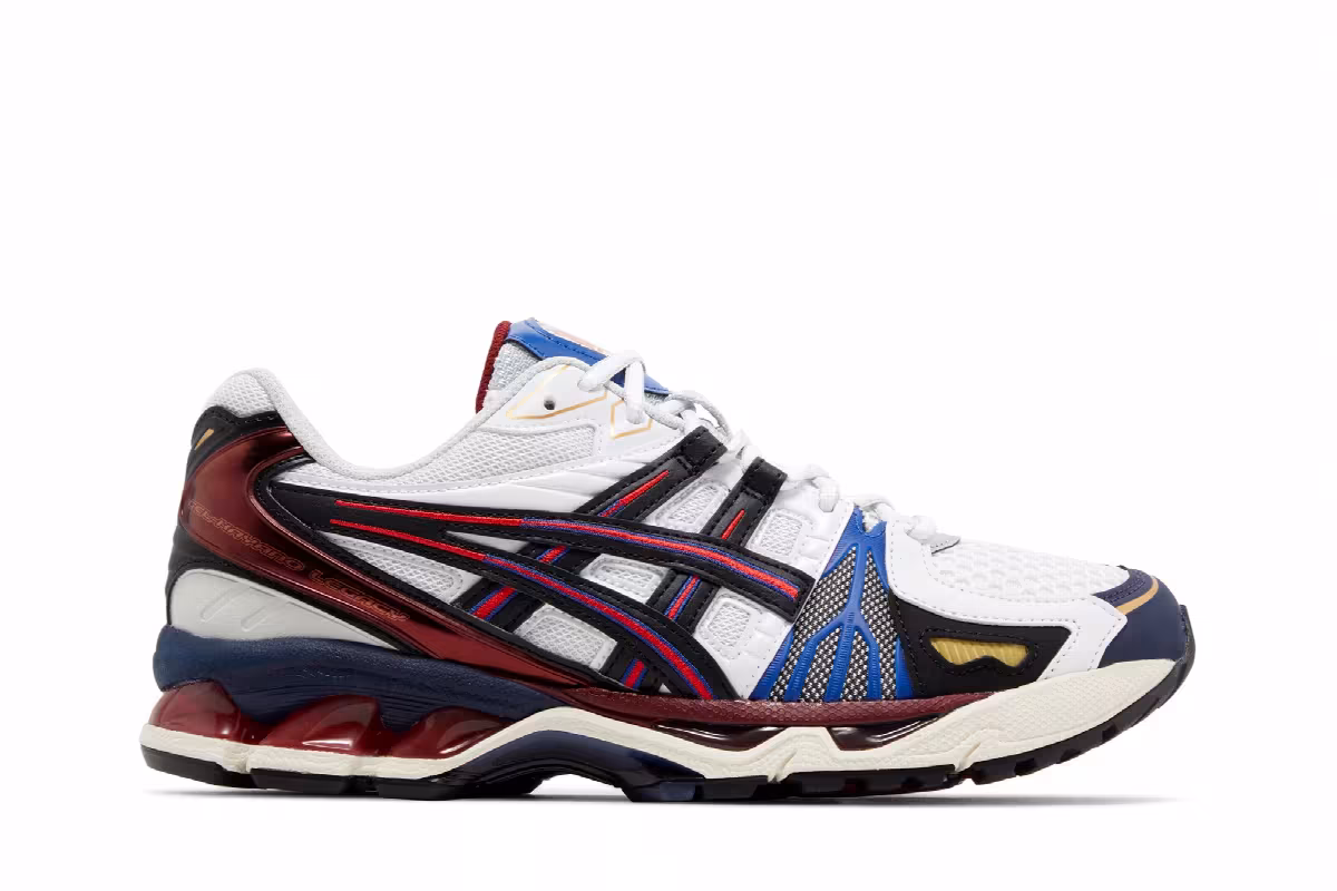 ASICS Gel Kayano Legacy White Blue Red, view 2