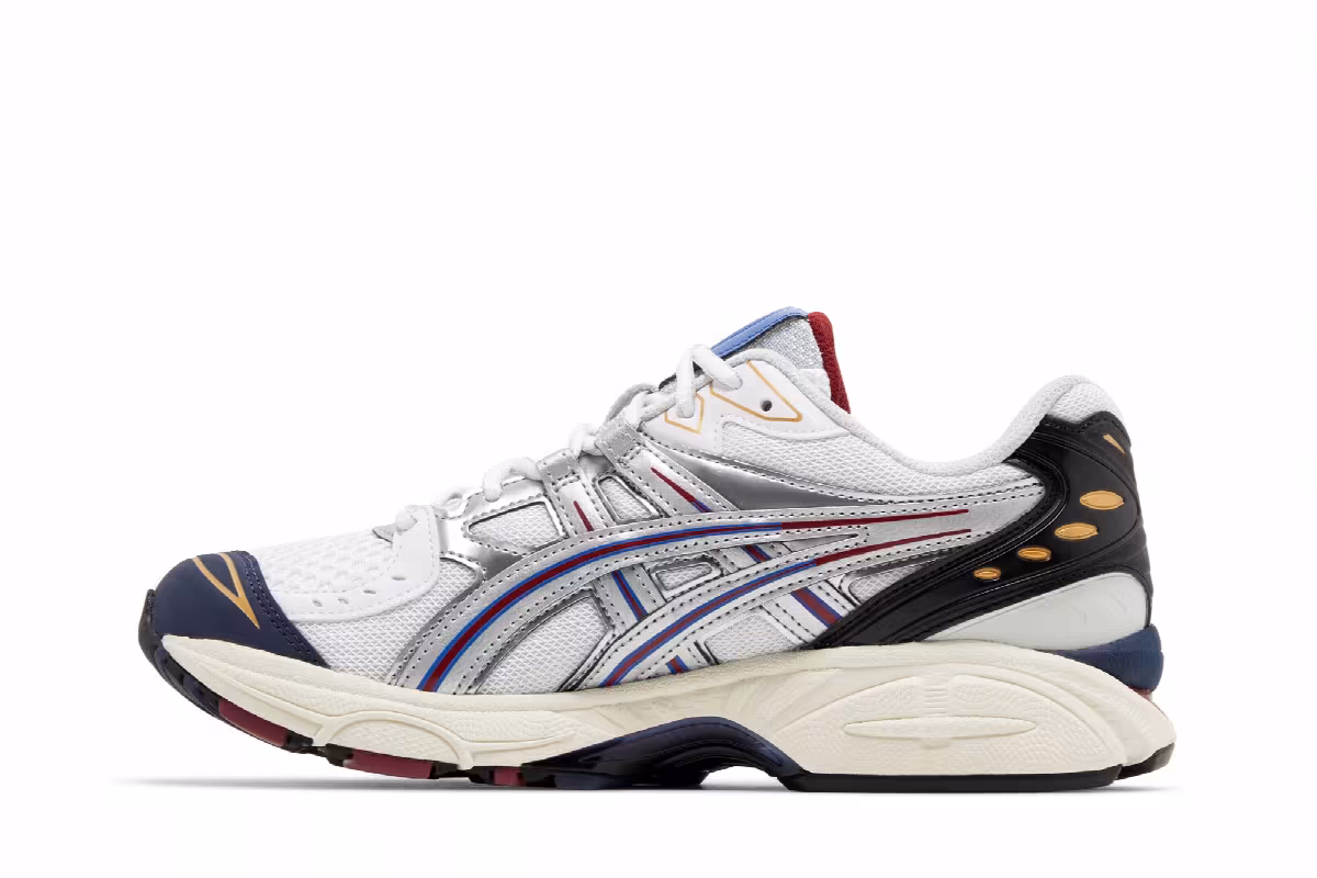 ASICS Gel Kayano Legacy White Blue Red, view 4