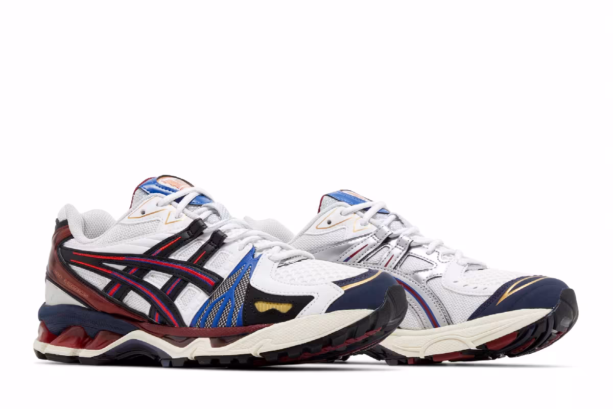 ASICS Gel Kayano Legacy White Blue Red, view 9