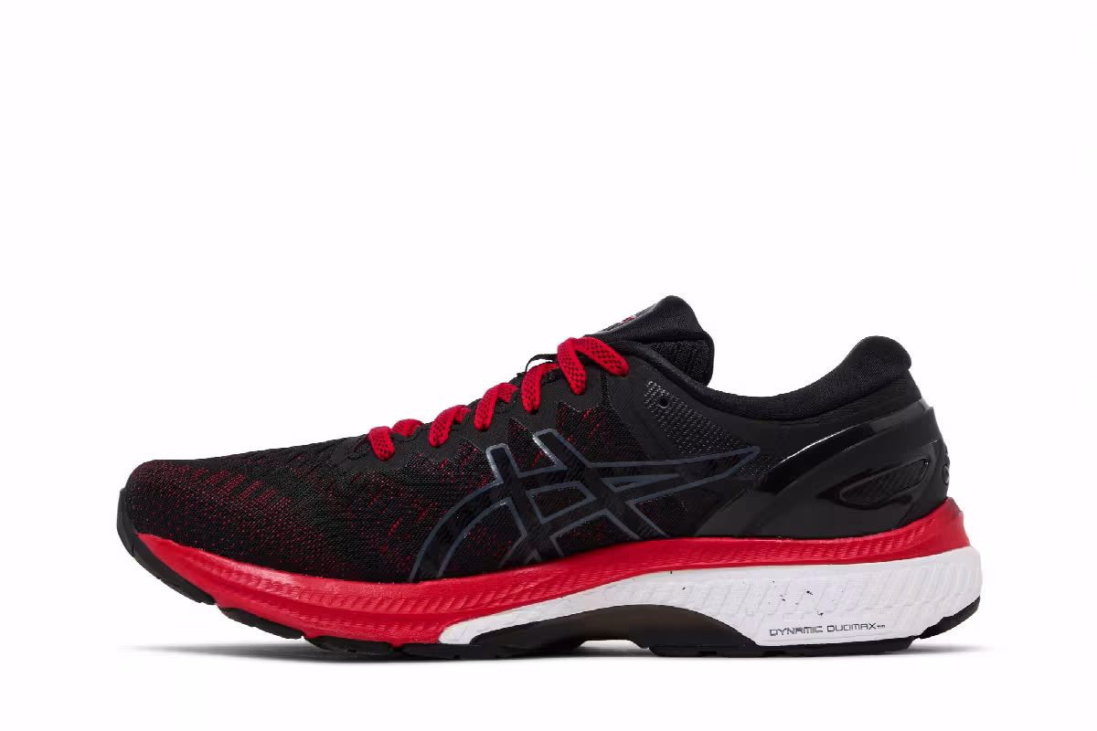 Asics Gel Kayano 27 Classic Red Black, view 4