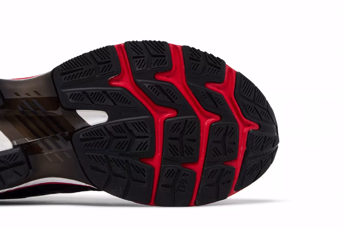Asics Gel Kayano 27 Classic Red Black, view 6