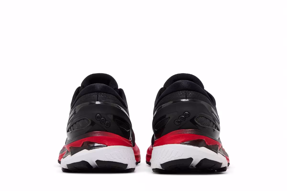 Asics Gel Kayano 27 Classic Red Black, view 7