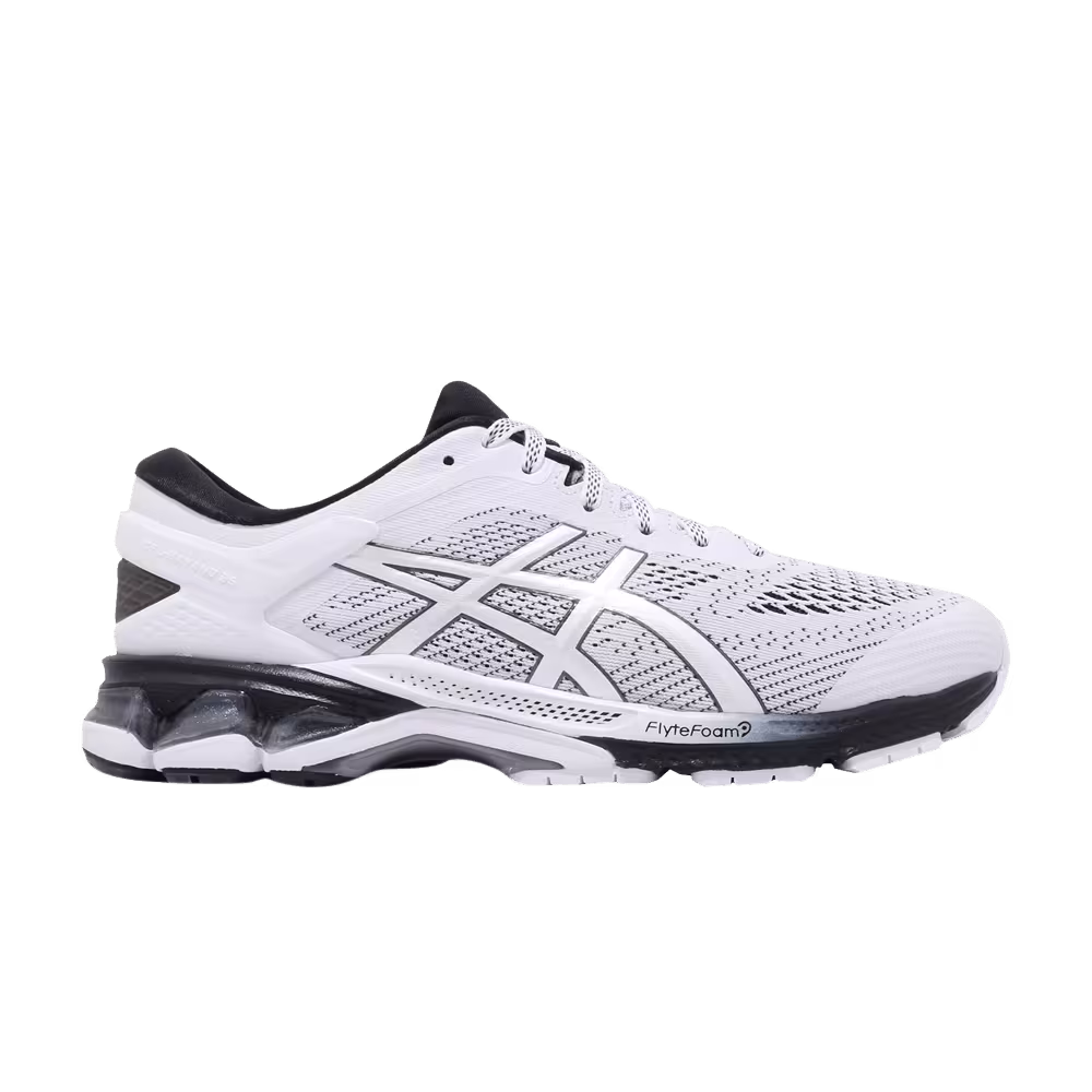 Asics Gel Kayano 26 White Black