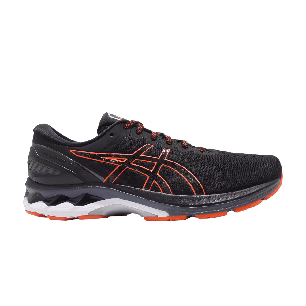 Asics Gel Kayano 27 4E Wide Black Marigold Orange