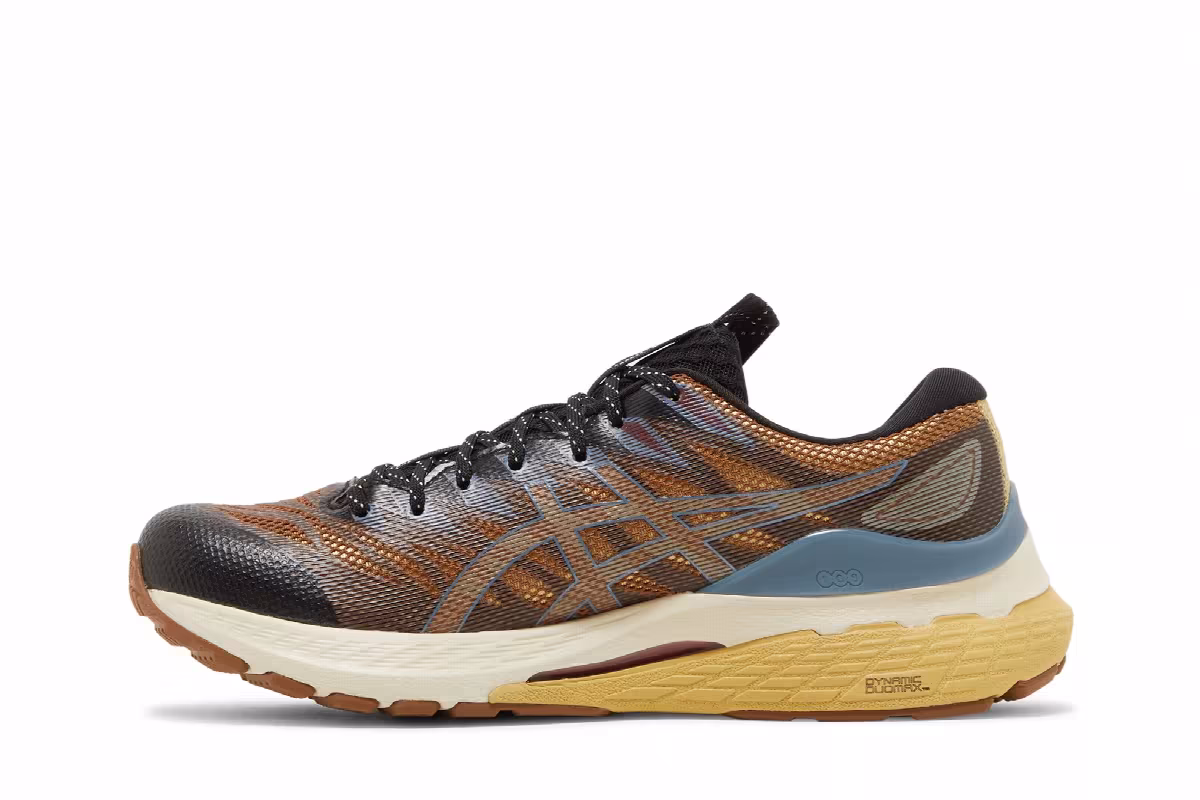 Kiko Kostadinov x ASICS Women's FN3-S Gel Kayano 28 Anthracite Antique Gold, view 4