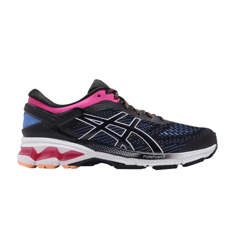 Asics Women's Gel Kayano 26 Black Blue Coast