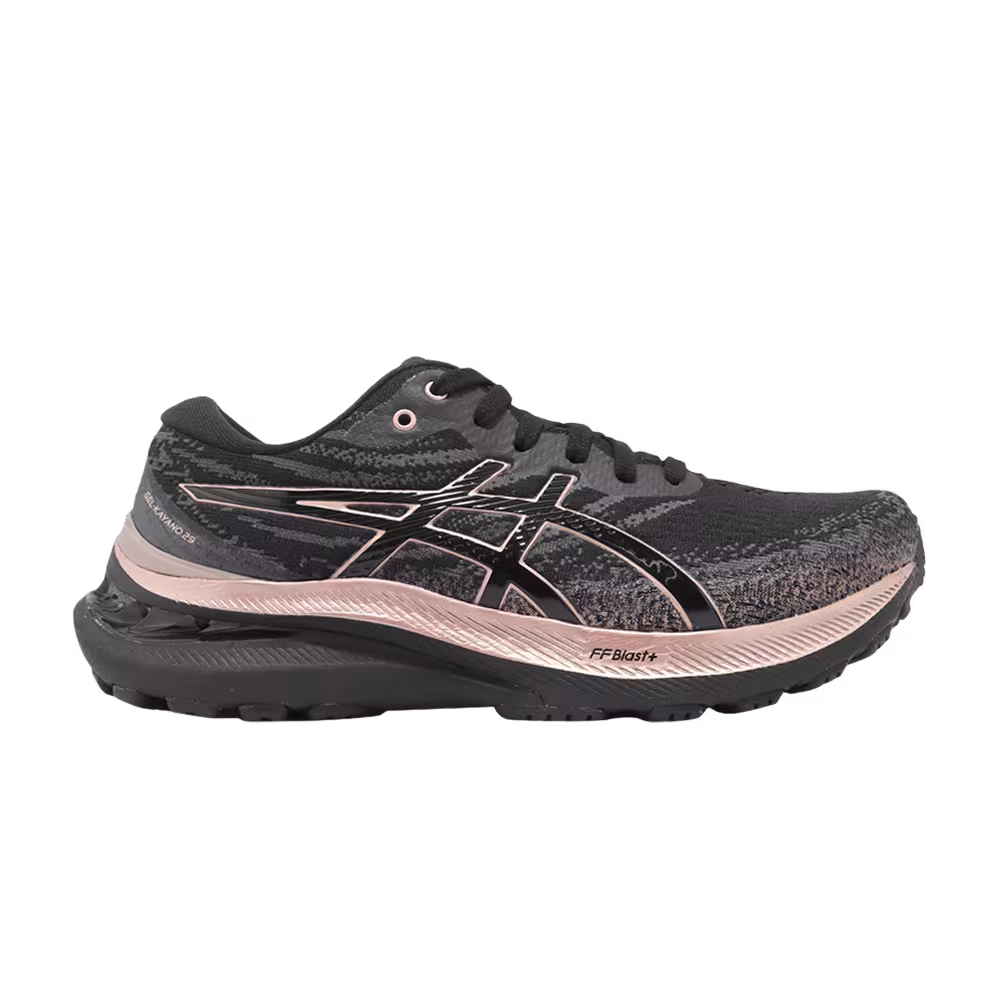 Asics Women's Gel Kayano 29 Platinum Black Rose Gold