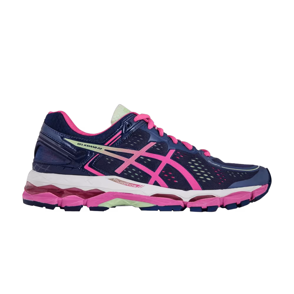 Asics Women's Gel Kayano 22 Indigo Blue Pink Glow