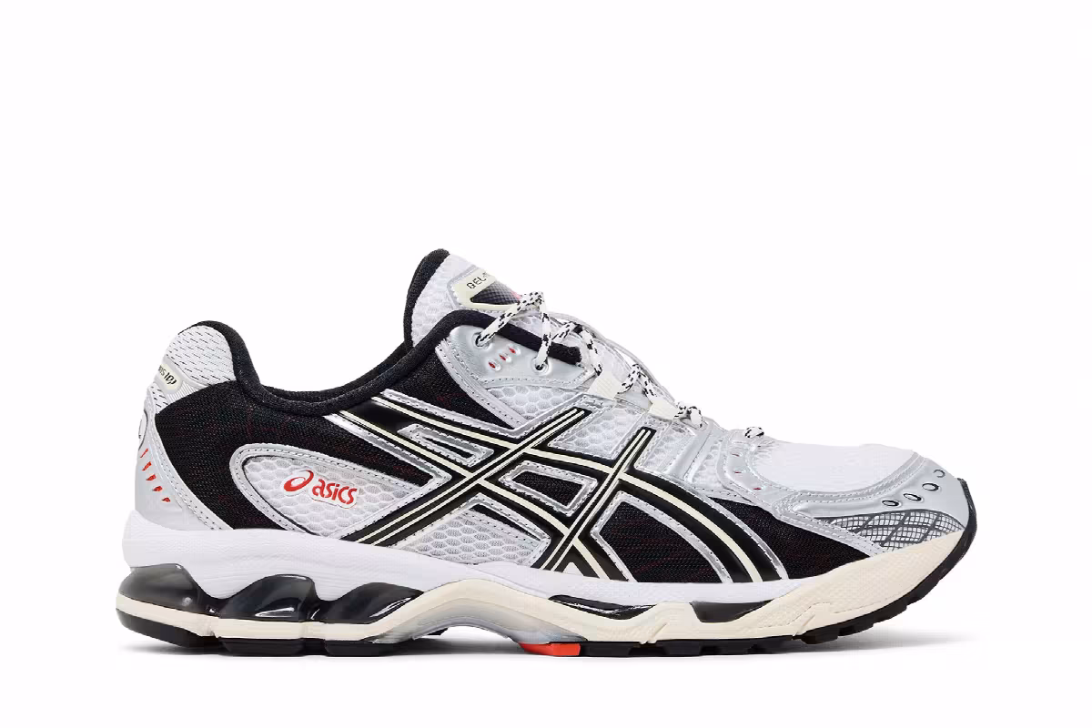 ASICS Gel Nimbus 10.1 White Black Silver, view 2