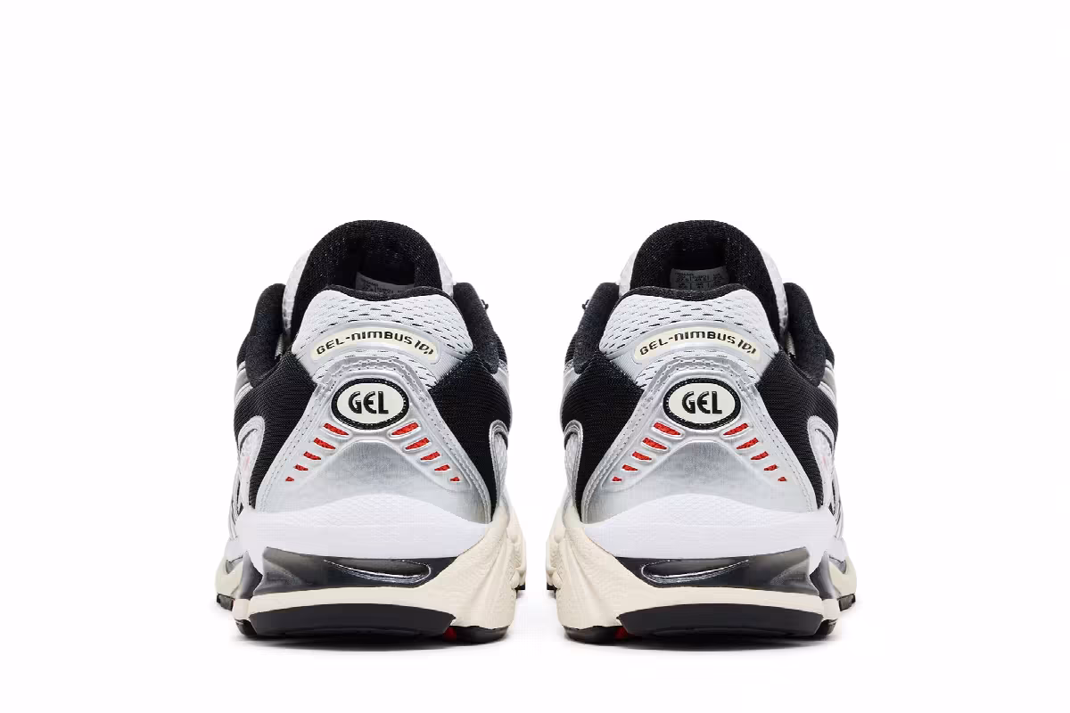 ASICS Gel Nimbus 10.1 White Black Silver, view 7