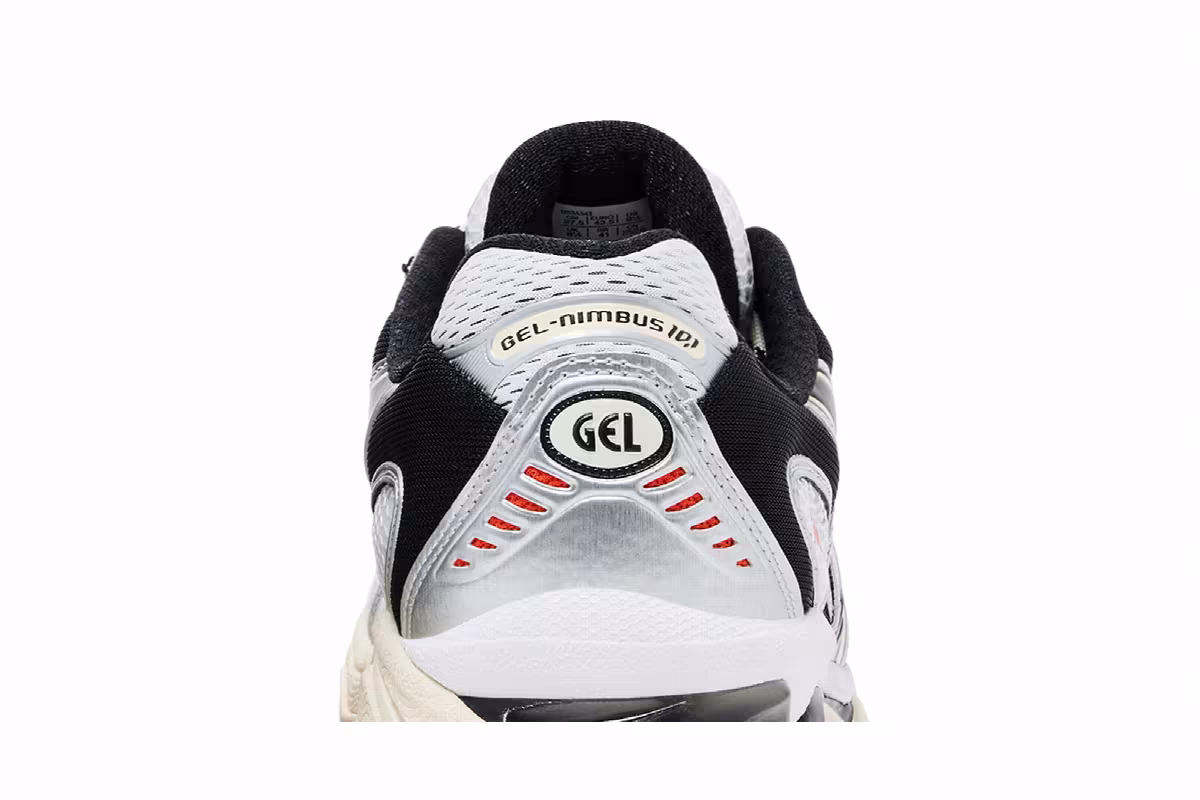 ASICS Gel Nimbus 10.1 White Black Silver, view 8