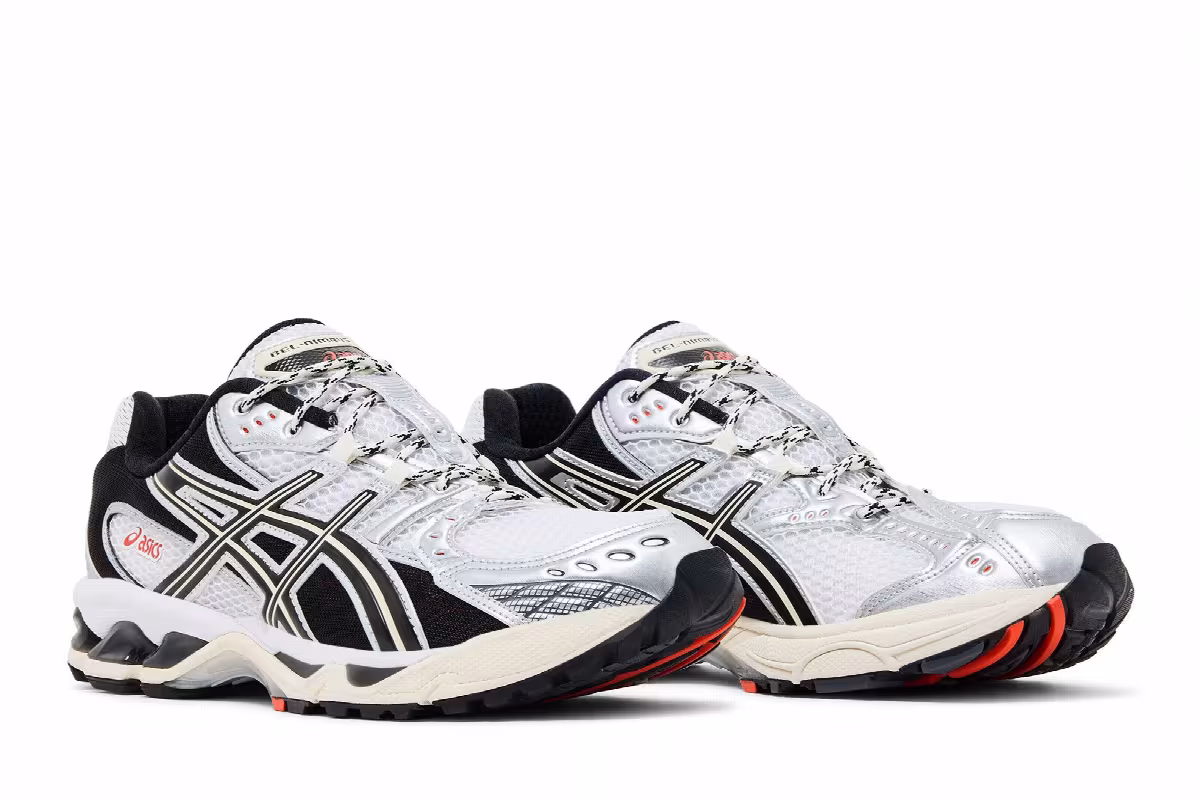 ASICS Gel Nimbus 10.1 White Black Silver, view 9