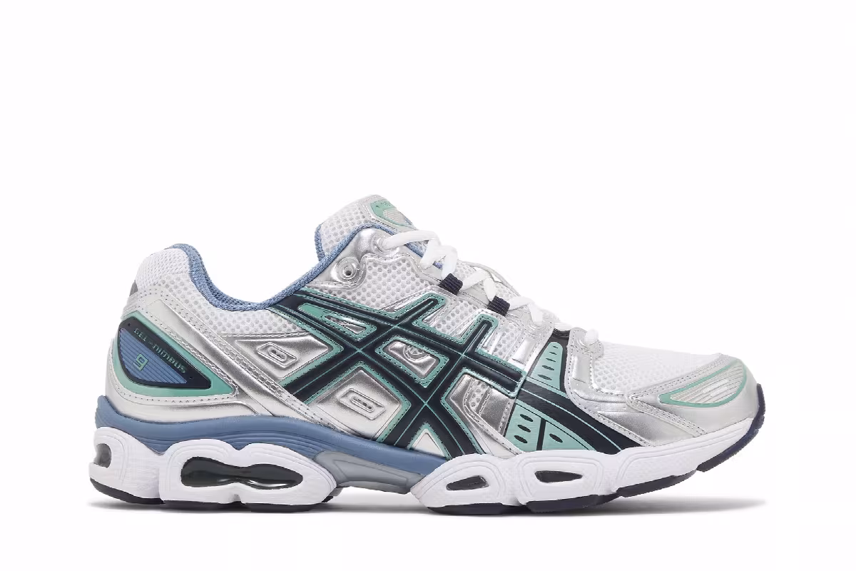 ASICS Gel Nimbus 9 Mint Steel Blue, view 2