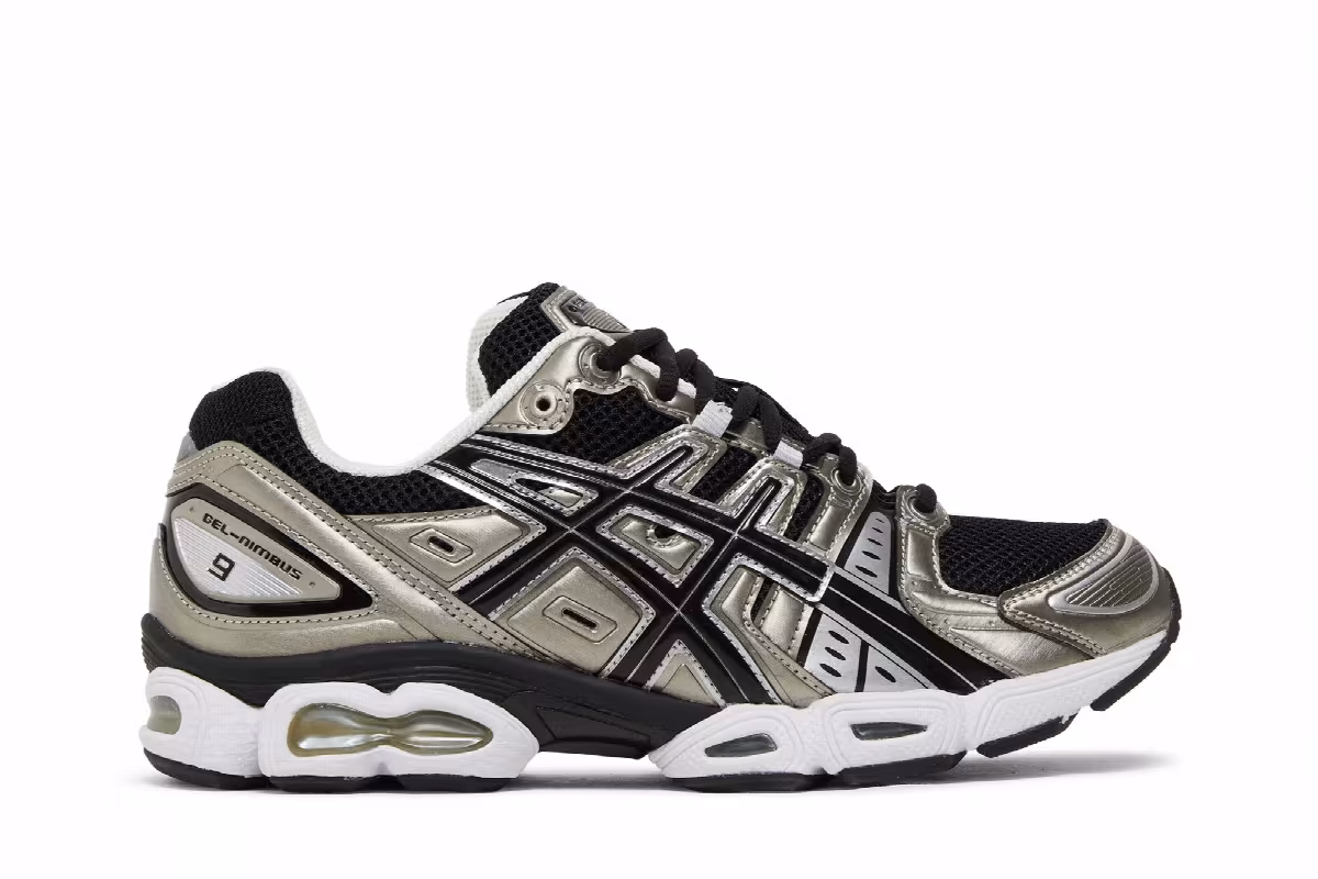 Asics Gel Nimbus 9 Frosted Almond Black, view 2