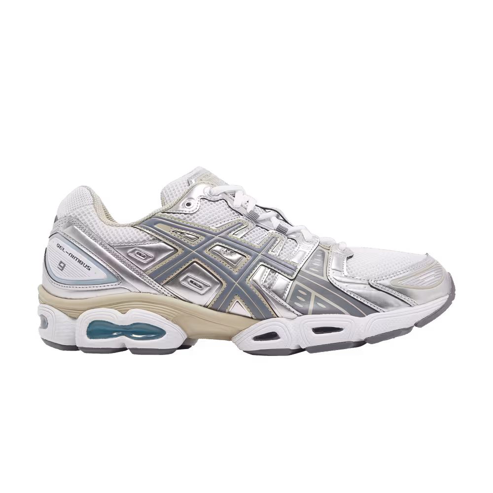 ASICS Gel Nimbus 9 White Steel Grey