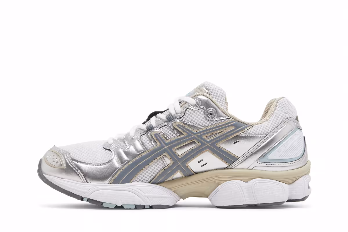 ASICS Gel Nimbus 9 White Steel Grey, view 4