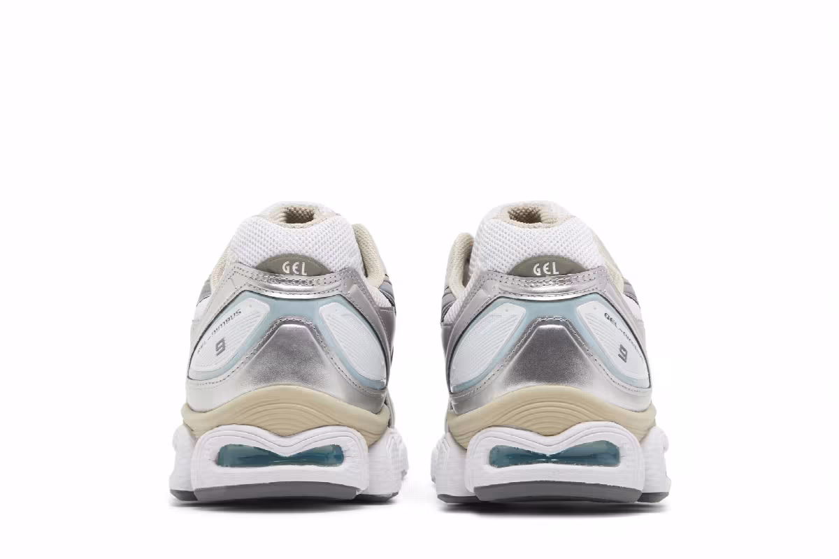 ASICS Gel Nimbus 9 White Steel Grey, view 7