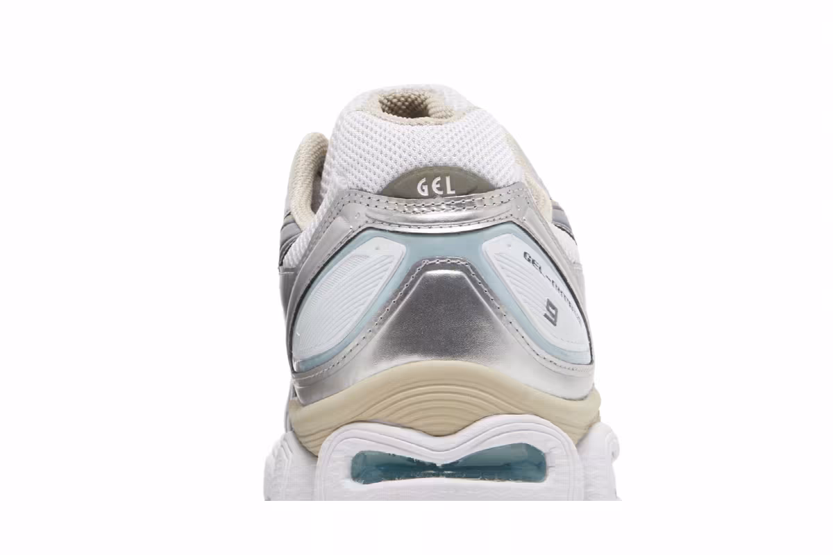 ASICS Gel Nimbus 9 White Steel Grey, view 8