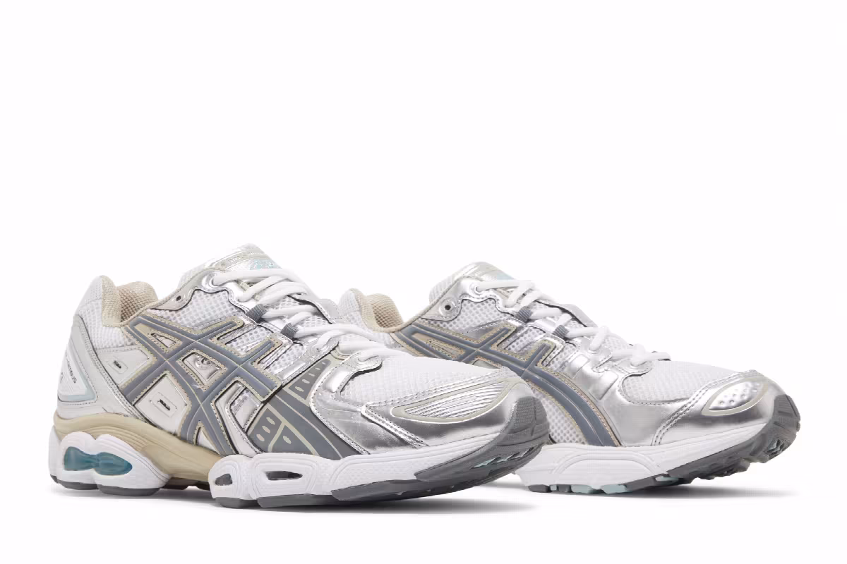 ASICS Gel Nimbus 9 White Steel Grey, view 9