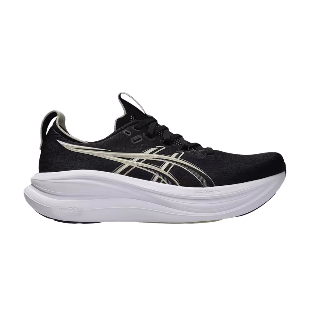 ASICS GEL-Nimbus 28 2E Wide Black Feather Grey