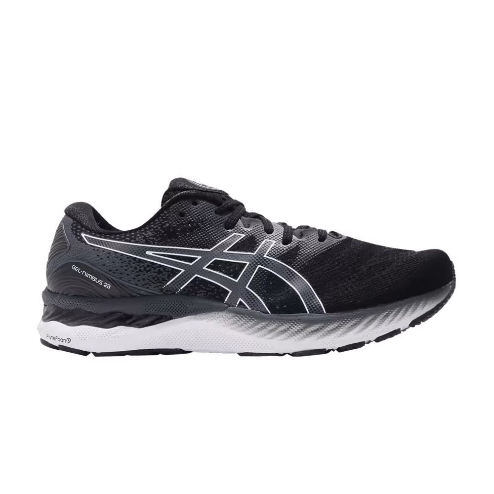 Asics Gel Nimbus 23 2E Wide Black White